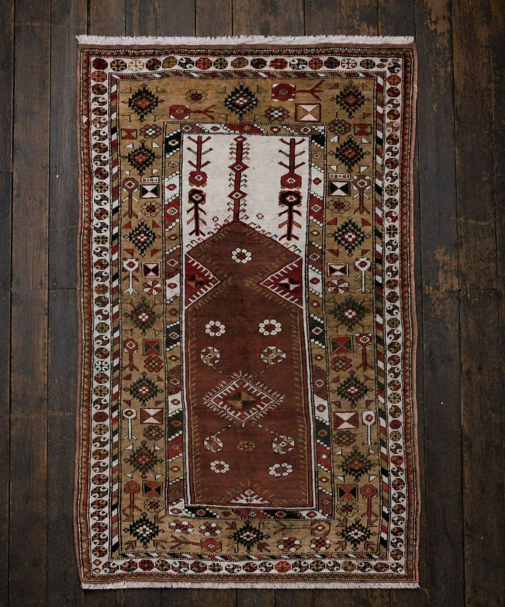 ALFOMBRA UNICA TURCA ANTIGUA 128X206