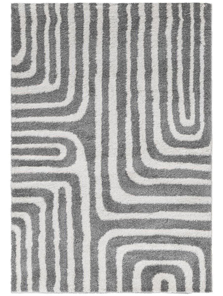 SHABBY PLUSH LABERINTH GREY & CREAM 200X290